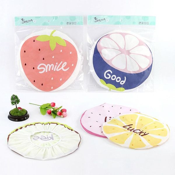 

cute fruit cartoon bath shower cap waterproof shampoo oil fume caps