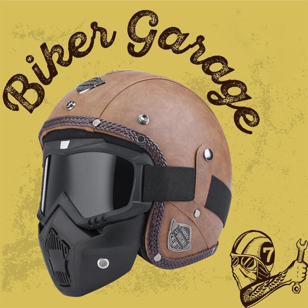 

casco de motocicleta retro unisex, medio abierto, material abs vintage, voss-058, 3/4 motorcycle helmets