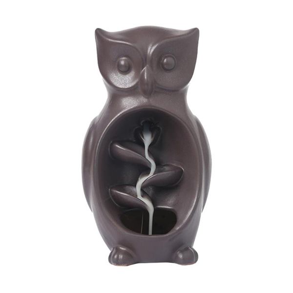 

fragrance lamps 1pc animal shaped backflow censer household ceramic incense burner adorn black