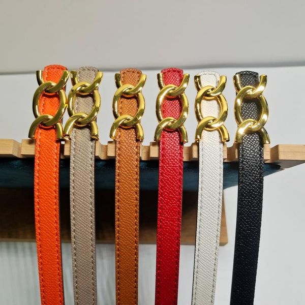 

belts 2021 luxury designer casual genuine leather thin 1.5cm wide for women alloy buckle solid cummerbund dress, Black;brown