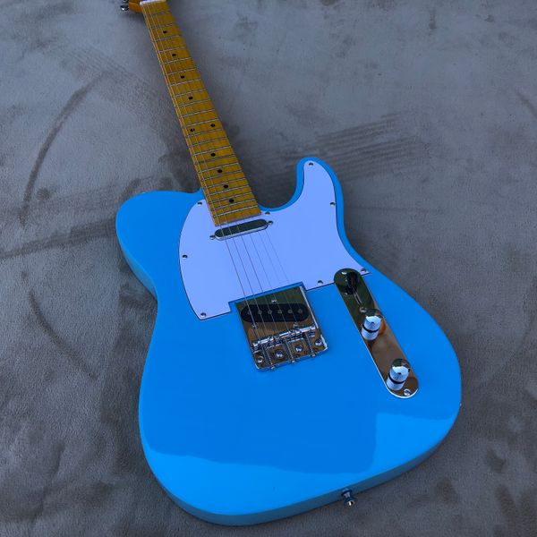 

custom shop tele 6 string tele electric guitar sky blue