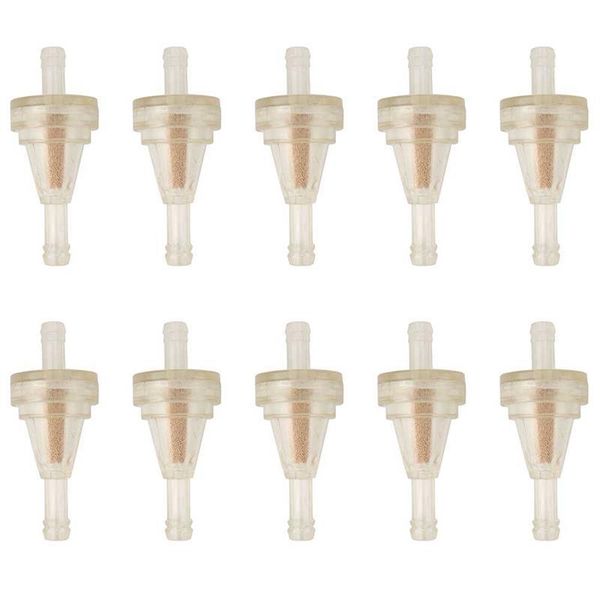 

parts 10 pcs clear gas inline fuel filter motorcycle line bike for dirt atv utv oil