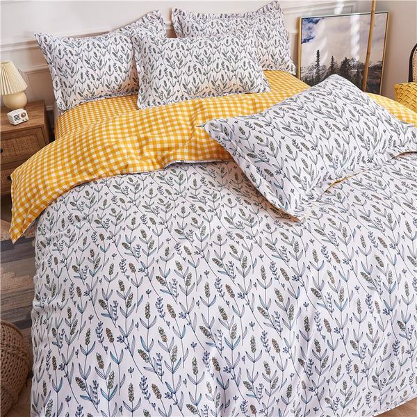 

bedding sets home textile nordic printed duvet cover pillow case bed sheet soft single double king  twin covers set oceania