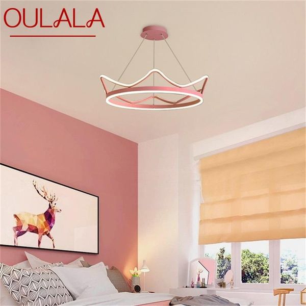 

pendant lamps oulala nordic lights pink crown modern luxury led lamp fixture for home decoration