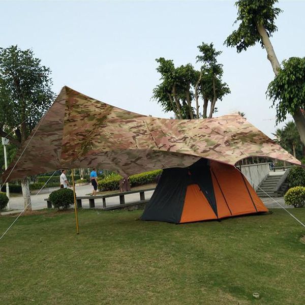 

tents and shelters outdoor camping ultralight 210t polyester waterproof sun shelter garden terrace canopy beach party tourist car-covers ten