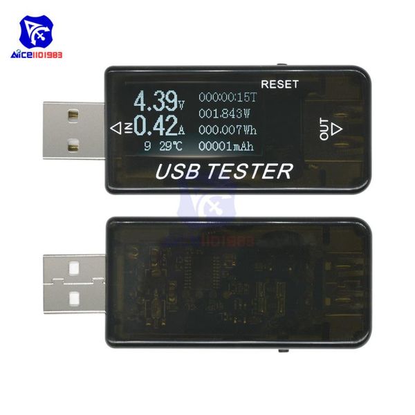 

integrated circuits 8-in-1 qc 2.0 3.0 4-30v electrical power usb capacity voltage tester current meter monitor voltmeter ammeter
