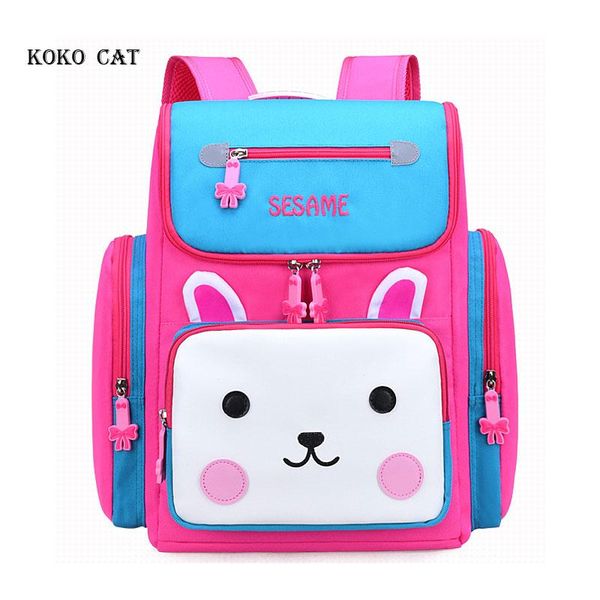 

backpack children's orthopedic schoolbags waterproof first grader bookbag 3d cute cartoon printed girls satchel knapsack mochila infant