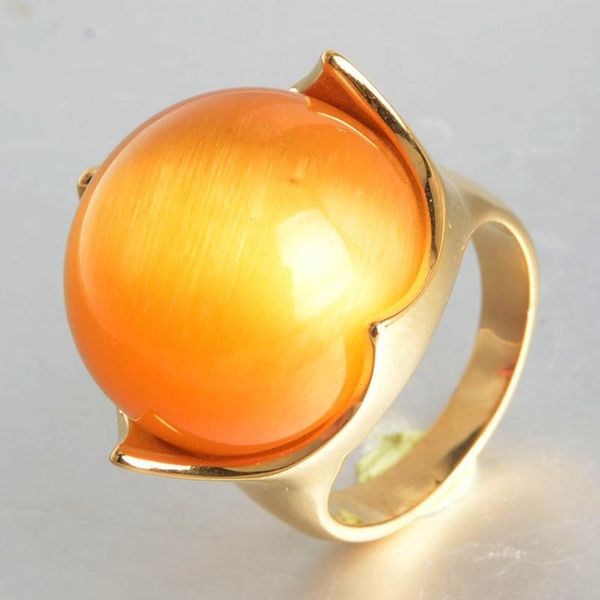 

cluster rings attractive ring jewelry beautiful blue/pink/orange/gold/green/white colors flower shape for women fashion gift, Golden;silver