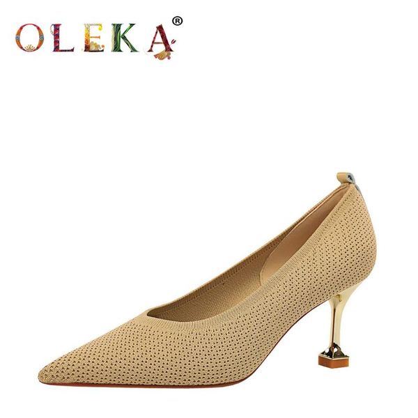 

dress shoes oleka women basic spring/autumn pumps heels strange heel fashion style shallow heeloffice & career pointed toe, Black