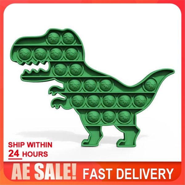 

push pop bubble fidget sensory toy autism special needs reliever relieve stress help restore emotions dinosaur