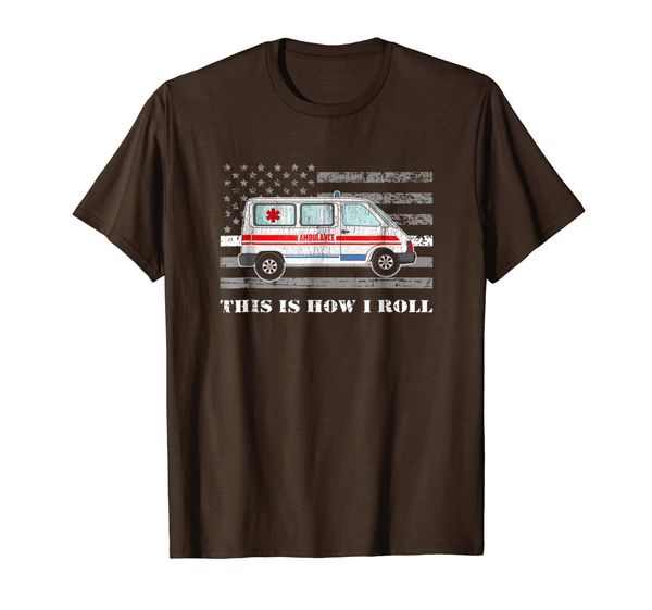 

emt ambulance shirt this is how i roll paramedic emt gift, White;black