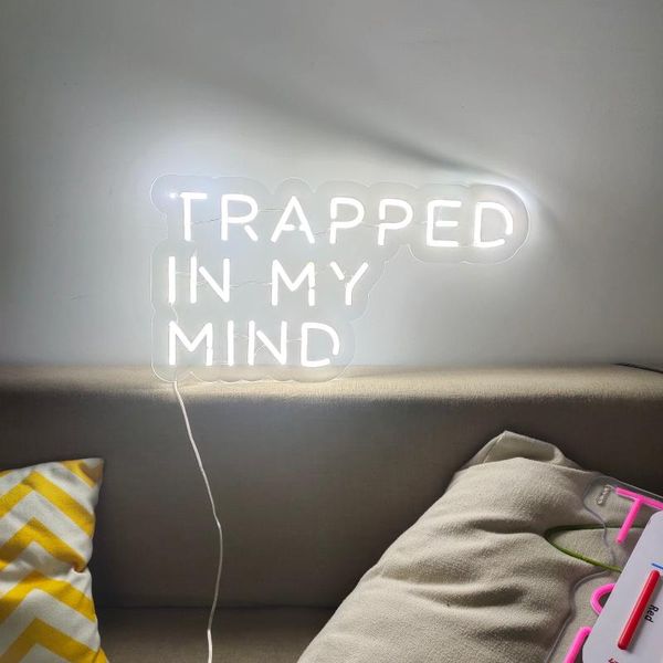 

other lighting bulbs & tubes custom neon sign light waterproof flex led signs trapped in my mind for wedding birthday party restaurant decor