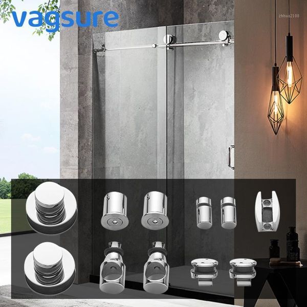 

other door hardware 1 set silver electroplated stainless steel shower roller for sliding glass cabin room round/square tube pulley1