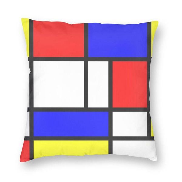 

cushion/decorative pillow piet mondrian cushion cover 45x45cm geometric modern sofa throw case for living room home decoration