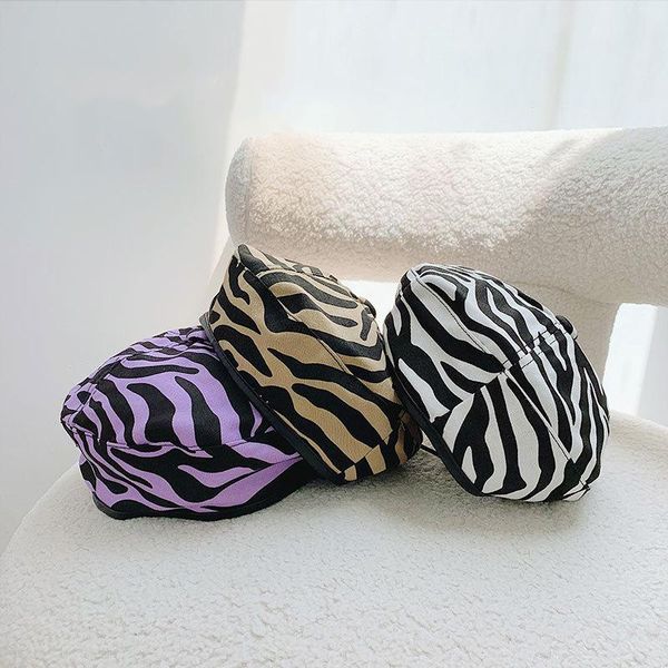 

berets purple stripes beret women's british hat japanese painter sboy, Blue;gray