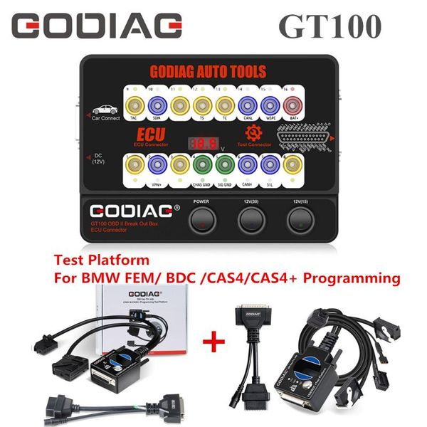 

diagnostic tools godiag gt100 auto obd ii break out box ecu connector plus test platform for cas4 / cas4+ programming