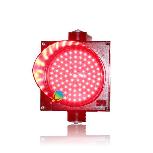 

housing 200mm 8 inch red single traffic signal light parking lot on sale
