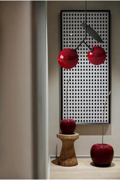 

pendant lamps italian creative red glass ball cherry lights nordic designer 2021 bar restaurant cafe lamp