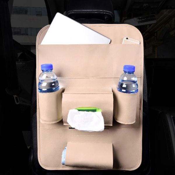 

seat cushions premium pu leather multi-function auto bag storage automobile anti stepped dirty car care organizer hanging