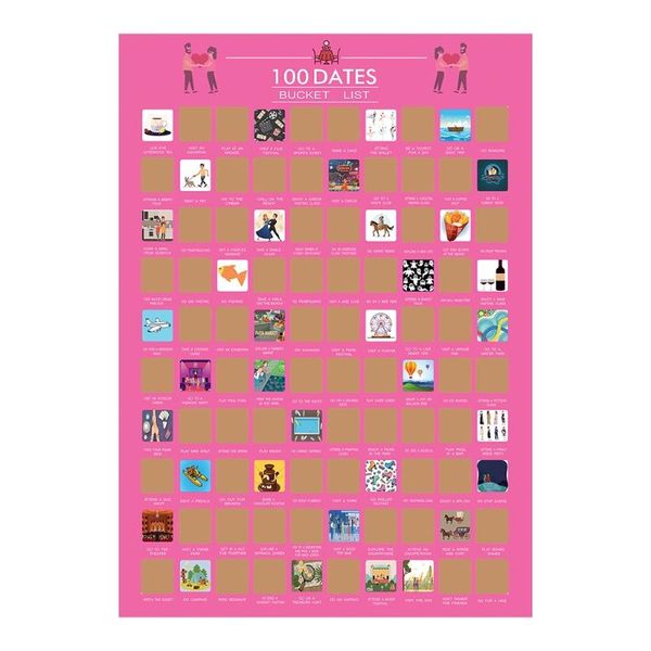 

frames premium quality couples print gift republic 100 dates bucket list scratch poster drop