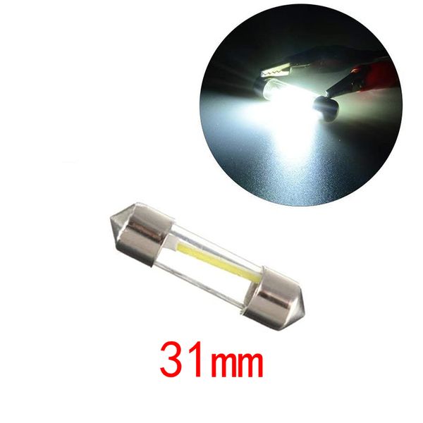 100 Pcs/Lot 31mm LED C5W Double pointe voiture ampoules pour voiture lecture ampoules Auto intérieur dôme lumière coffre porte lampe plaque d'immatriculation lumière