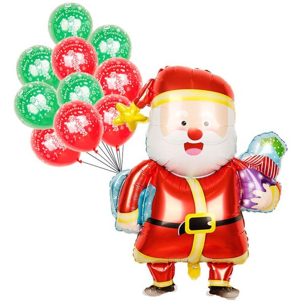 

party decoration christmas gifts elderly tree aluminum film balloons merry decor for home