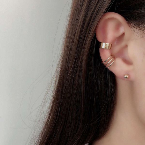 

hip set earrings multi-layer metal earbone cool handsome fashion earrings