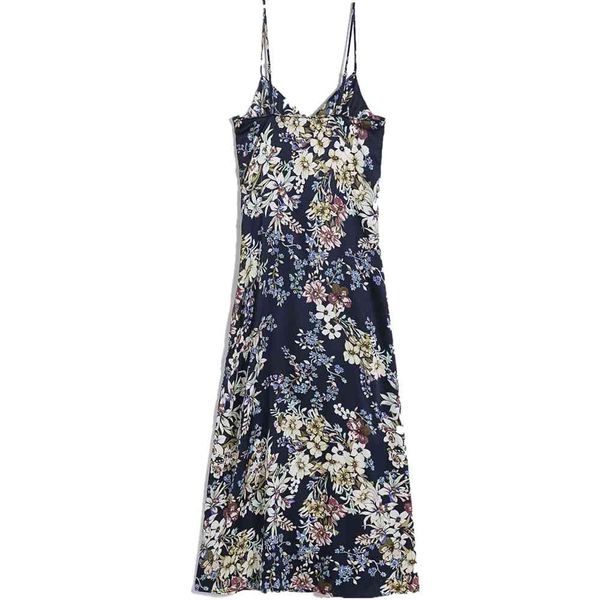 

casual dresses 2021 european style stylish slings reins ed in floral daily casual outfits loose women's, Black;gray