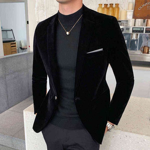 

fall winter gold velvet blazer slim fit suit jacket fashion casual men groom singer costume formal evening dress, White;black