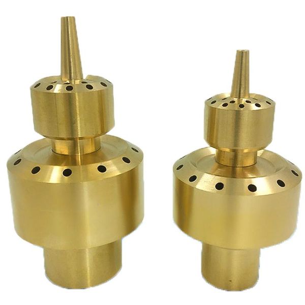 

fireworks jet type factory wholesale fountain nozzle brass layer flower double-layer water landscape garden decorations
