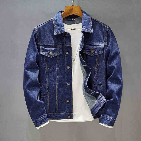 

men's jackets jackets fall classic blue men's single-breasted slim-fit denim coat solid color motorcycle jacket plus size 5xl vyt2, Black;brown