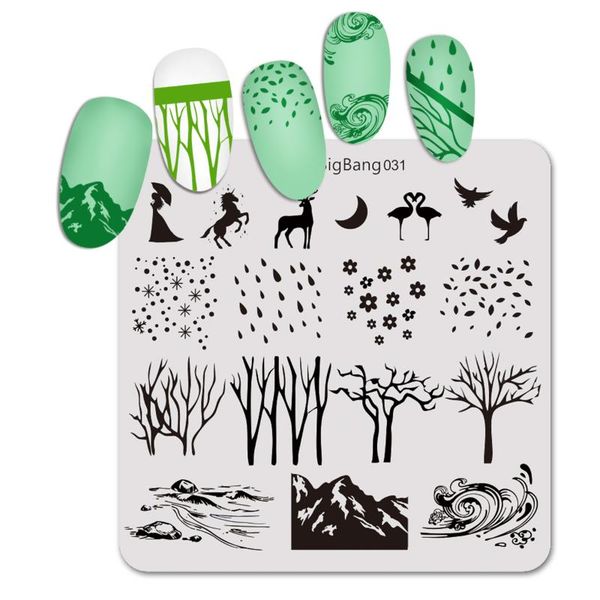 

nail art templates 1pcs beautybigbang stamping plates 6*6cm stainless steel stamp template image plate manicure stencils, White