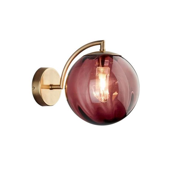 

wall lamp post-modern living room glass ball light colorful simple creative bedroom bedside study aisle el g4 led