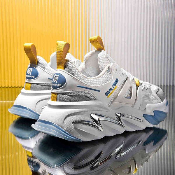 

dress shoes sports shoes 2022 autumn fashion casual men's double net autumn and winter fried street trend men's korean low dad&#03, Black