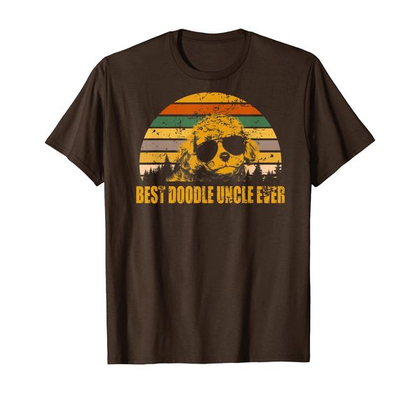 

vintage goldendoodle uncle doodle uncle ever father t-shirt, White;black