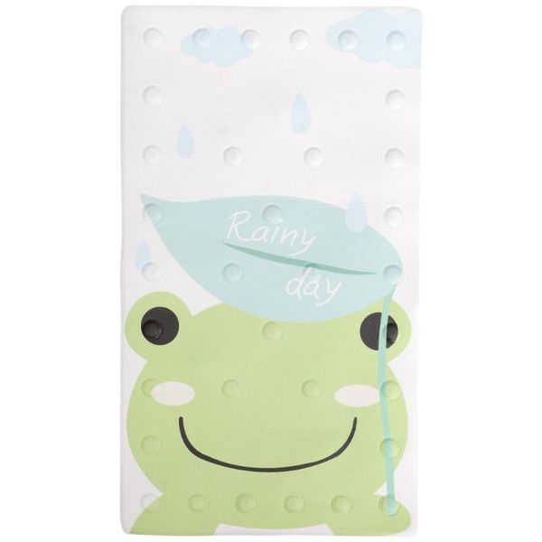 

bath mats 1pc household suction cup non-slip mat shower room cartoon floor (green)