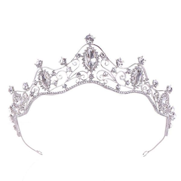 

hair clips & barrettes 95ab bride princess rhinestone inlay headdress fashion women bridal crown tiaras wedding party jewelry accessories, Golden;silver