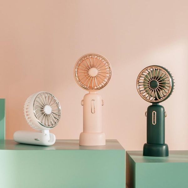 

wt-f40 deskmini outdoor portable handheld neck fan with spiral four leaves three gears wind silent operation electric fans