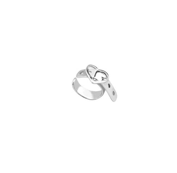 

heart belt ear cuff, Silver