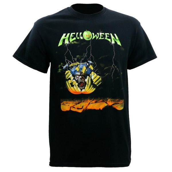 

men's t-shirts authentic helloween ep t-shirt s-3xl, White;black