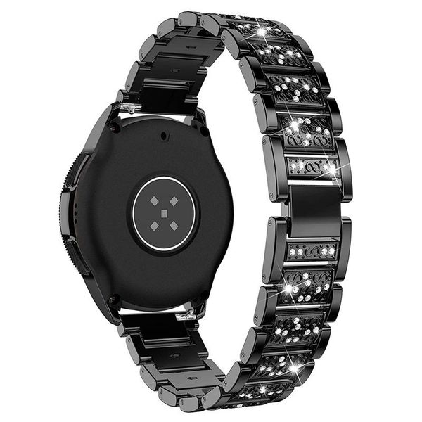 

watch bands band compatible with samsung galaxy active 2 44mm 40mm 20mm stainless steel bracelet strap for active2, Black;brown