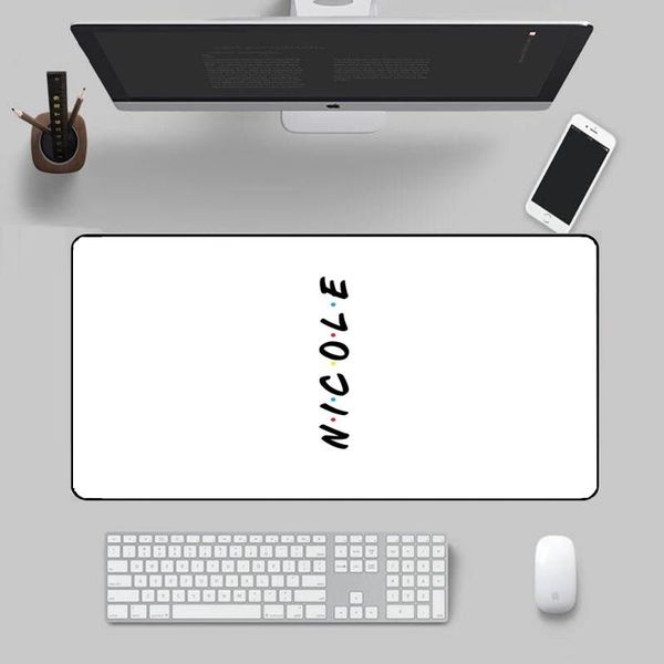 

mouse pads & wrist rests nicole girls custom names large gaming pad office desk lapkeyboard mat