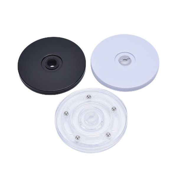 

jewelry pouches, bags 6'' turntable acrylic rotating display stand for watches glass antique craft packaging, Pink;blue