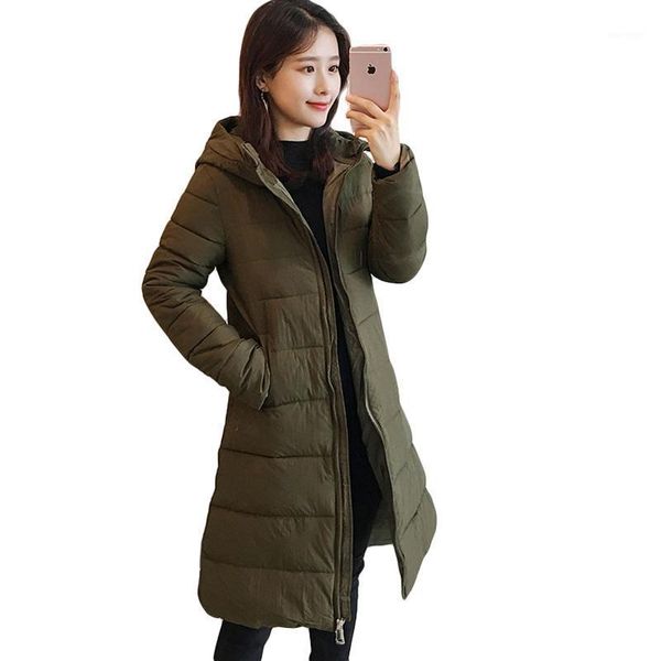 

women's down & parkas 2021 fashion autumn winter hoode warm ladies coat jaqueta feminina jacket slim female plus size overcoat cm738, Black