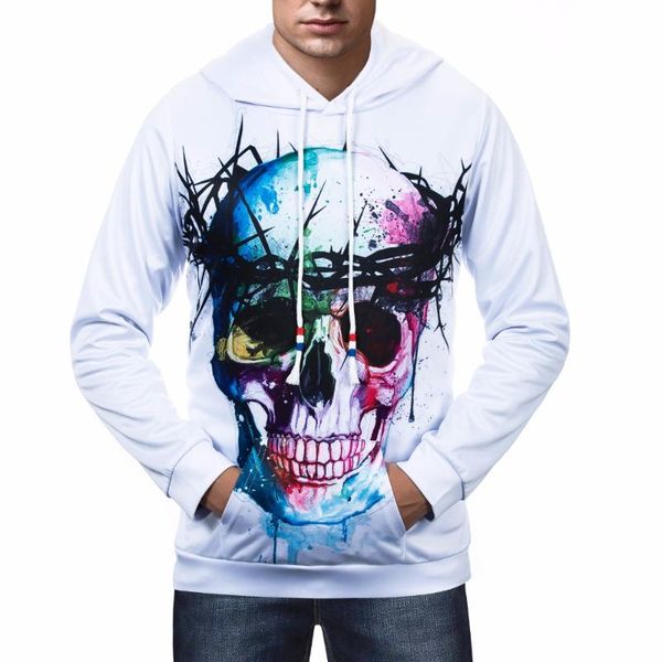 

gym clothing skullexercise sweaters trainning men outdoor sports sweatshirts hooded pullover fitness sweatshirt running jacket 2021, White;black