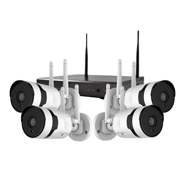 

video kit 3mp wireless security camera 4ch nvr night vision outdoor wifi surveillance system kits
