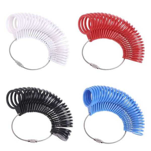 

craft tools eenvoudige meten vinger ring maat tool plastic 4 kleur