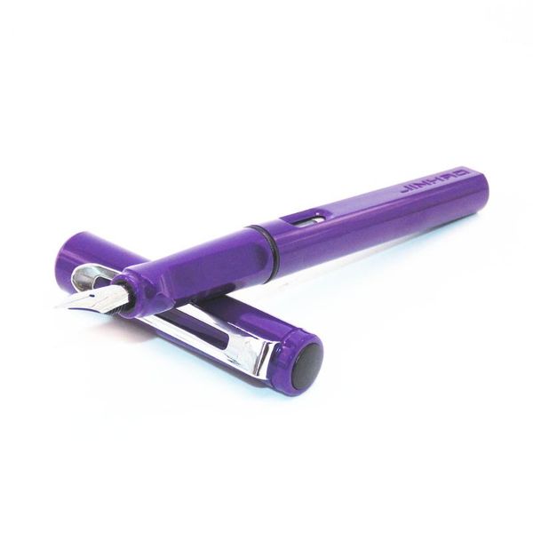 

fountain pens jinhao 599 purple student calligraphy office nib pen