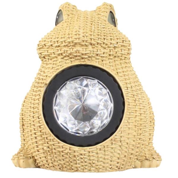 

solar lamps 1pc outdoor garden shaped landscape courtyard cartoon lamp resin craft set piece projection light (khaki)