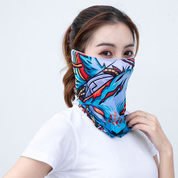 

ice summer silk headband riding mask magic sunscreen breathable headband